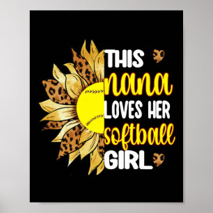 This Nana Loves Her Softll Girl Softll Grandma Nan Poster