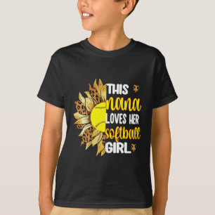 This Nana Loves Her Softll Girl Softll Grandma Nan T-Shirt