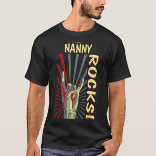 This Nanny Rocks Vintage Retro Concert 70s 80s Fun T-Shirt