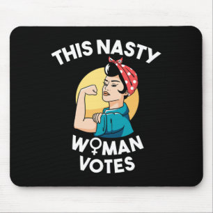 This Nasty Woman Votes Feminist For Biden And Harr Mouse Mat