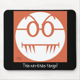 This nerd has fangs! mouse mat