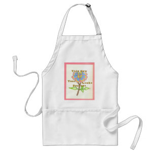 This New Year Looks Perfect Floral Text Art Print Standard Apron