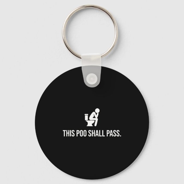 This O Shall P Funny Quote Birthday Party Gag Gift Key Ring (Front)