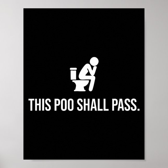 This O Shall P Funny Quote Birthday Party Gag Gift Poster (Front)