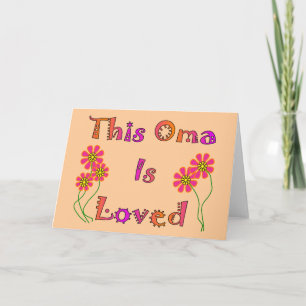 "This Oma is Loved" Mother's Day Gifts Card