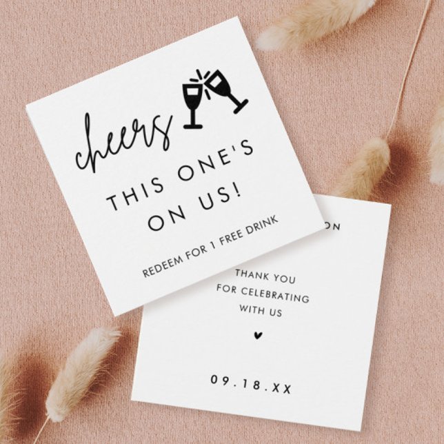 This One Is On Us Wedding Drink Vouchers  (Creator Uploaded)