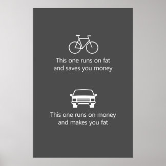 This one runs on fat and saves you money... poster