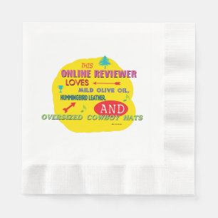 This Online Reviewer Loves Mild Olive Oil Hummingb Napkin