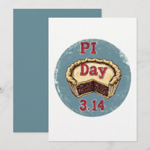 This Pie Won’t Fill Your Stomach: Funny PI Day Invitation