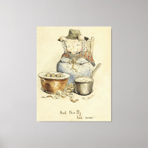 This Pig Had None by Beatrix Potter Canvas Print