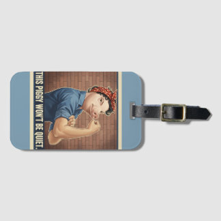 This Piggy Won't Be Quiet Luggage Tag