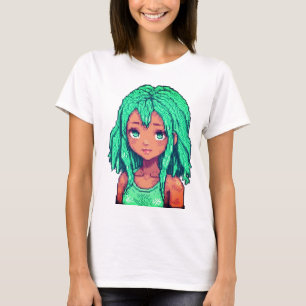 This pixel art character, "Emerald Dreamer," radia T-Shirt