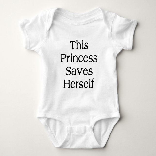 This Princess Saves Baby Bodysuit (Front)