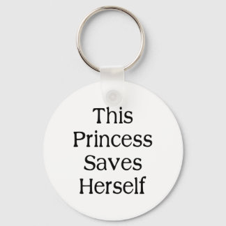 This Princess Saves Key Ring