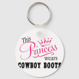 This Princess wears Cowboy Boots Key Ring