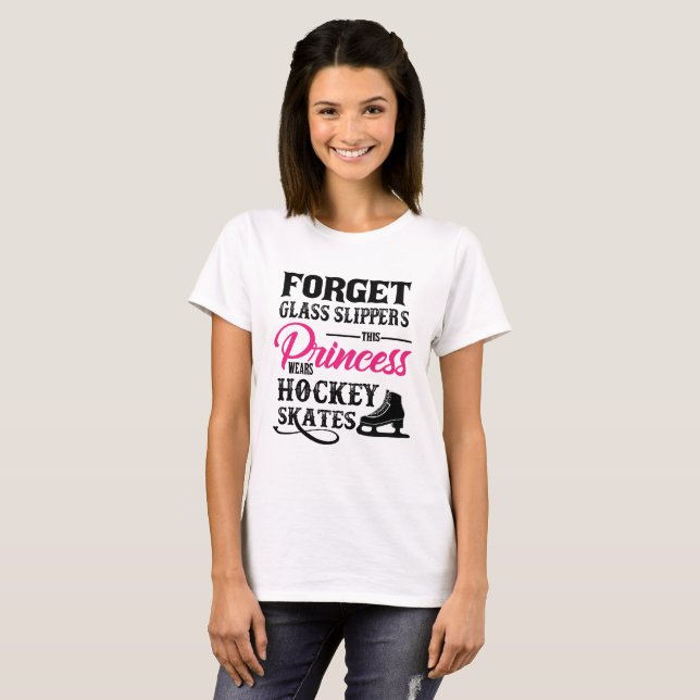 This Princess Wears Hockey Skates T-shirt (Front Full)