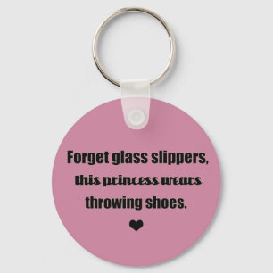 This Princess Wears Throwing Shoes! Track Keychain