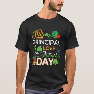 This Principal Love St Patrick's Day Shenanigans W T-Shirt
