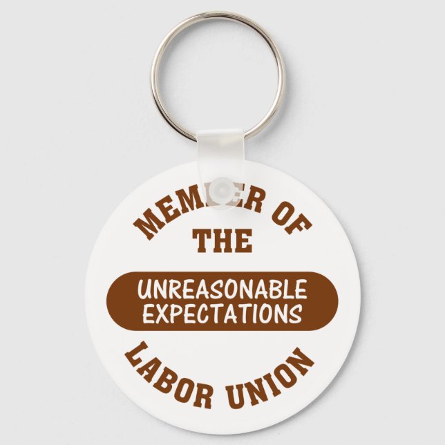 This project's deadline is completely unreasonable key ring (Front)