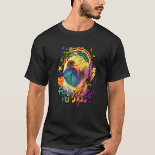 This Pug Is My Dugg Dog Dad Humour Fur Dad 1 T-Shirt