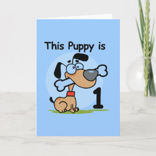 This Puppy 1st Birthday T shirts and Gifts Card
