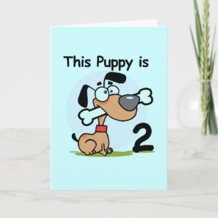 This Puppy 2nd Birthday T shirts and Gifts Card
