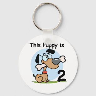 This Puppy 2nd Birthday T shirts and Gifts Key Ring