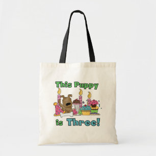 This Puppy is Three Tshirts and Gifts Tote Bag