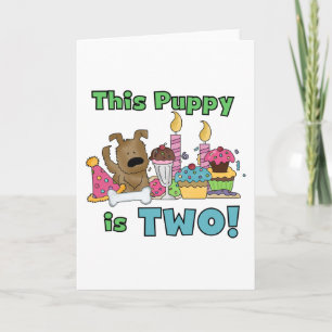 This Puppy is Two Tshirts and Gifts Card