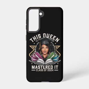 This Queen Mastered it Class of 2024 Graduation Samsung Galaxy Case