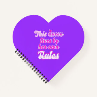This queen never follows the rules purple notebook