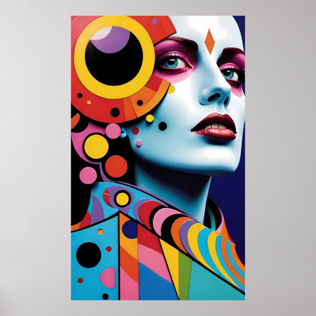 This Queen of Diamonds - Ken Gauge Art Poster (Front)