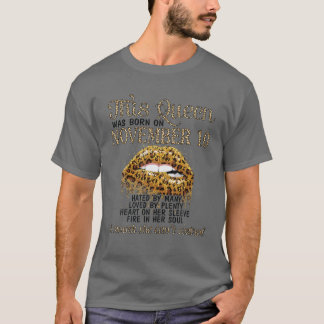 This Queen Was Born On November 10 Happy Birthday T-Shirt