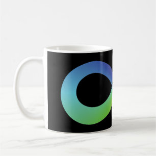 This rainbow infinity design can symbolise so many coffee mug