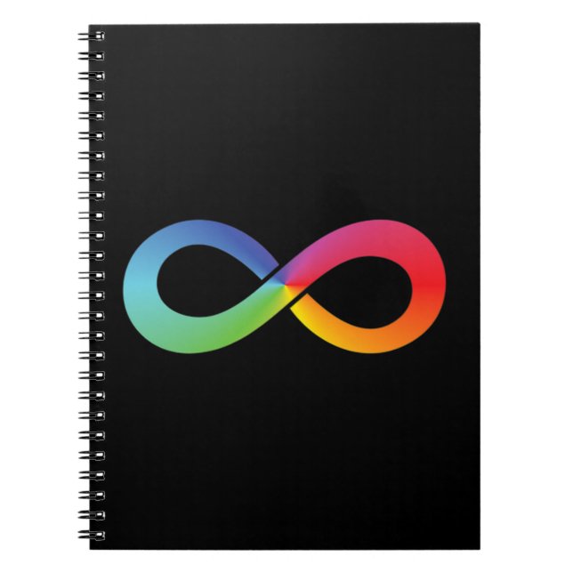 This rainbow infinity shirt symbolises whatever it notebook (Front)