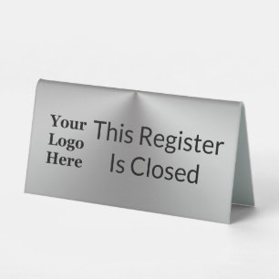 This Register Is Closed Silver Look Your Logo Here