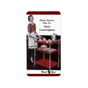 This Retro 50s Dish Belongs To You Label
