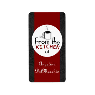 This Retro Dish Comes From You! Custom Label
