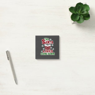 This Santa Loves Going Down Christmas Naughty Xmas Post-it Notes