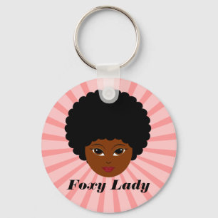 This sassy vixen is too much woman for you key ring