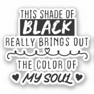 This shade of black really brings out the colour o