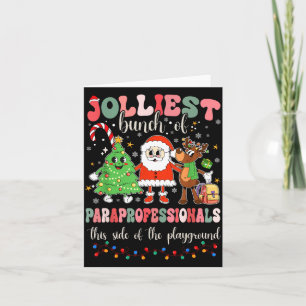 This Side Of The Playground Cute Merry Paras Card