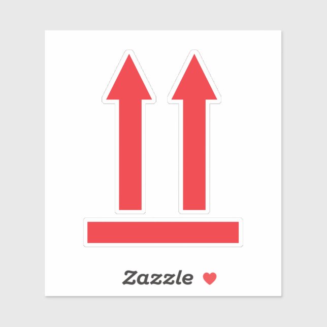 This Side Up Shipping Sticker (Sheet)