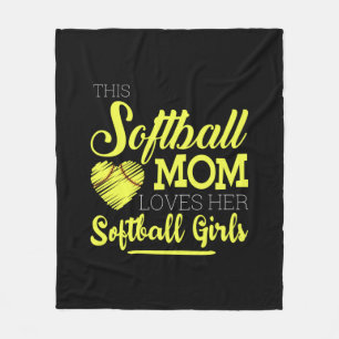 This softball mum loves her Softball Girls Fleece Blanket
