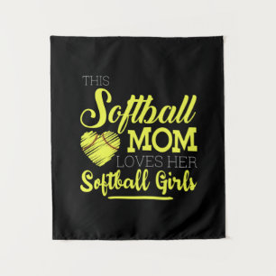 This softball mum loves her Softball Girls Tapestry