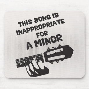 This Song Is Inappropriate For A Minor Mouse Mat