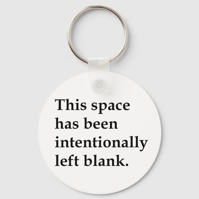 This Space Blank Key Ring (Front)