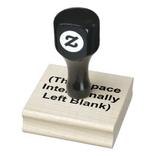 This Space Intentionally Left Blank Rubber Stamp