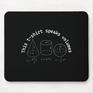 This Speaks Volumes Funny Maths Science Geeky Pun  Mouse Mat