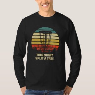 This Split a Tree Disc Golf Memes Golfer Trending T-Shirt